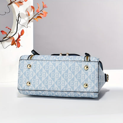 Women's Bag Set of Three: Printed Shoulder Bags, Stylish Tote Handbags and Versatile Crossbody Pouches