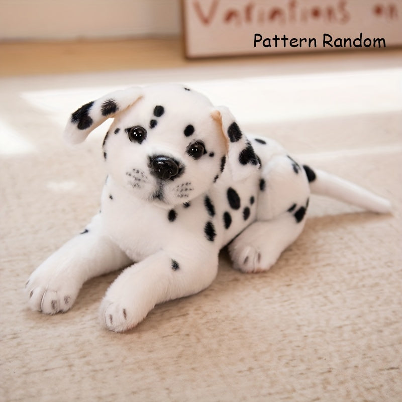 Three Adorable Spotted Puppy Plush Toys, Creatively Designed As Stuffed Animals, Perfect for Home And Room Decoration, Ideal As Gifts for Family Holidays Or Birthdays for Friends.