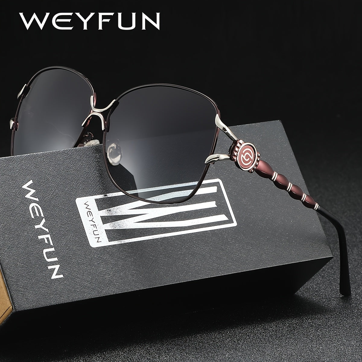 Elegant Women's Oval Sunglasses with UV400 Polarized TAC Lenses