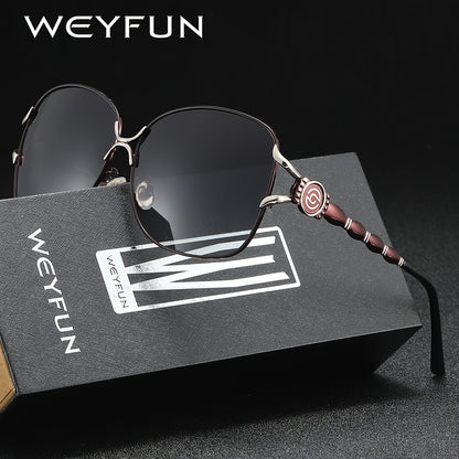 Elegant Women's Oval Sunglasses with UV400 Polarized TAC Lenses