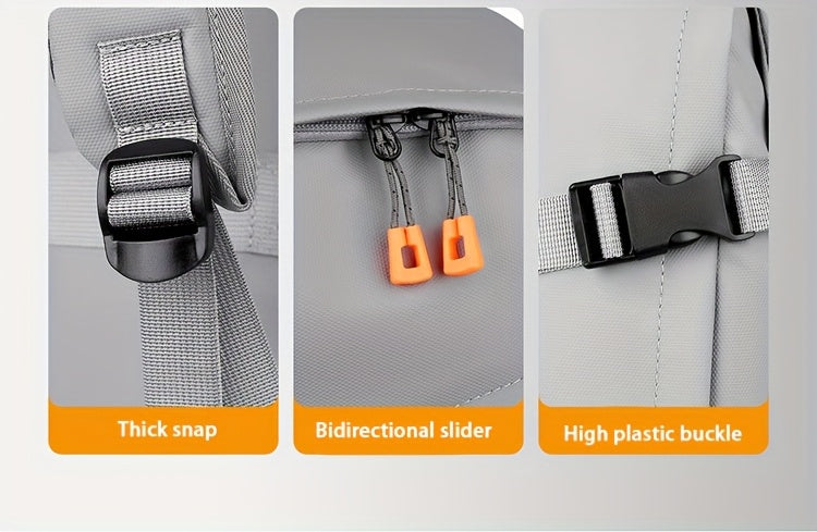 Stylish Minimalist Style Large Capacity Unisex Shoulder Bag, High-Quality Durable Scratch-Resistant Material Casual Shoulder Bag with Multiple Pockets and Compartments Design, Suitable for Daily Commuting and Travel