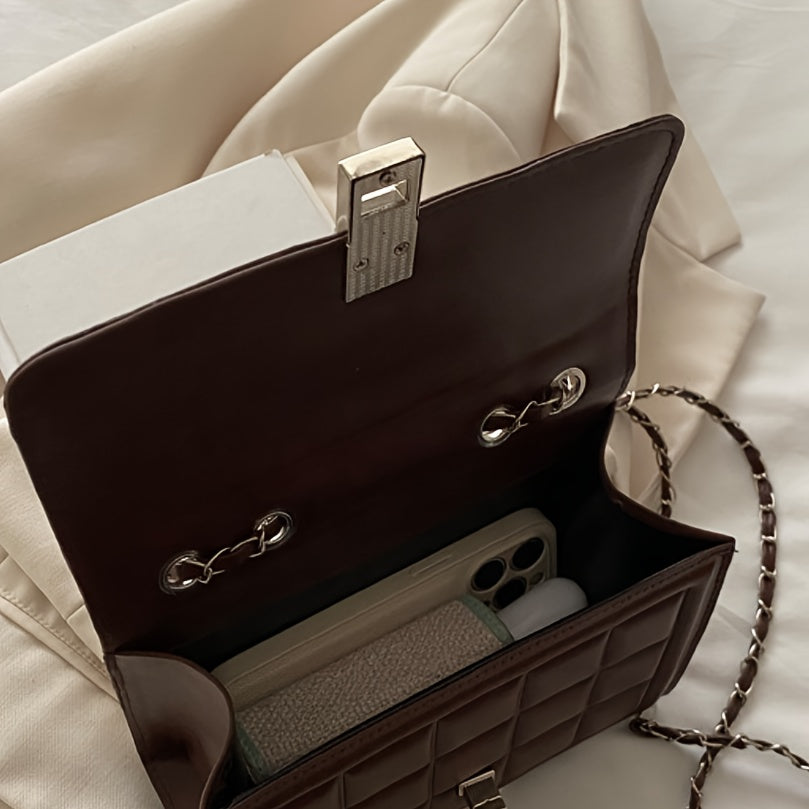 Premium Rhombus Niche Women's Fashion Chain Versatile Shoulder Crossbody Bag