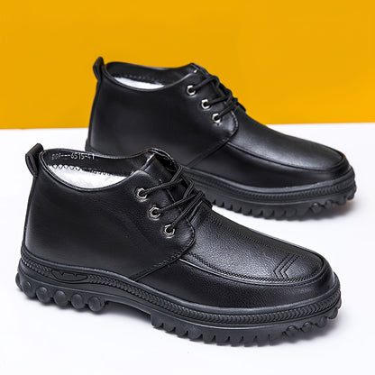 Men's Autumn and Winter Thickened High-Top High Quality Shoes with Lining, Dad Sneakers