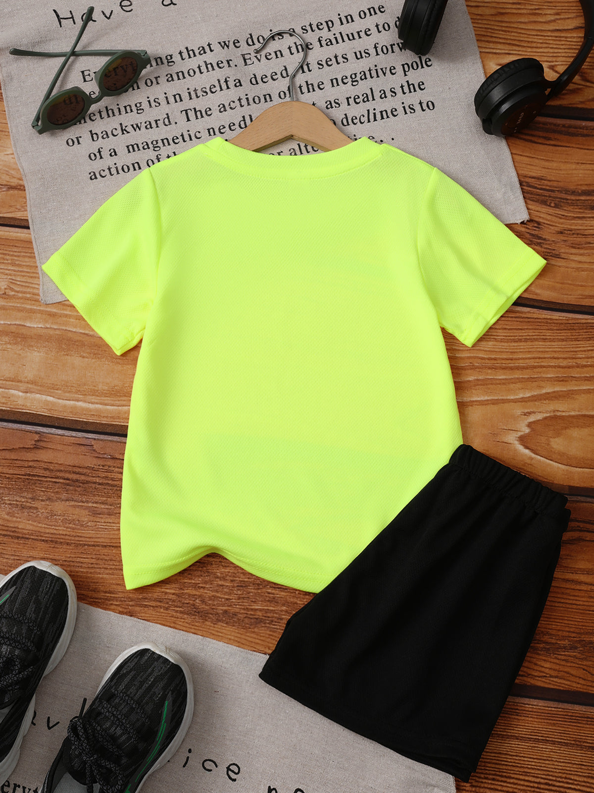 Boys Casual Dinosaur T-Shirt and Shorts Set for Summer - ayq