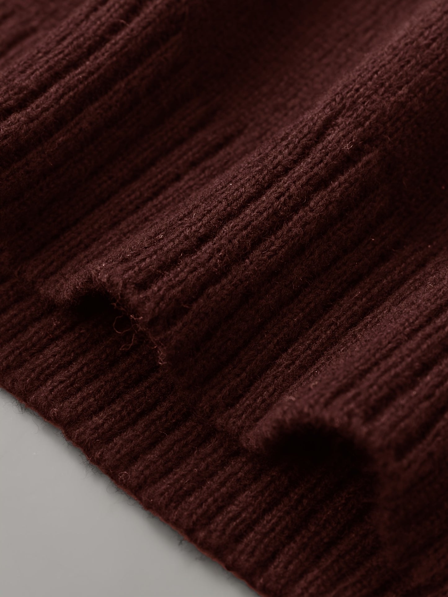 Men's Brown & Striped Sweater - Soft Round Neck Cable-Knit Winter Sweater with White Piping, Machine Washable Casual Pullover for Fall & Winter, Brown/Beige Horizontal Stripes, Ribbed Cuffs & Hem, Stylish Men's Sweater for Ev - ayq