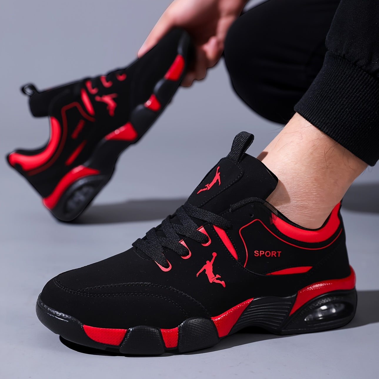 Men's Lightweight Breathable Street Sneakers with EVA Sole