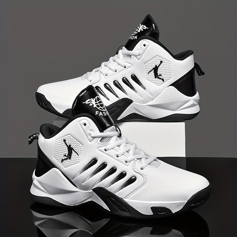 Breathable Men's Sports Basketball Shoes - Lightweight Non-Slip Sneakers for Running, Walking, and Training Couple Style Large Size Athletic Footwear Spring Summer Vacation Gift - ayq