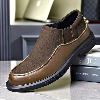 Men's Slip-On Formal Business Shoes in Microfiber Leather