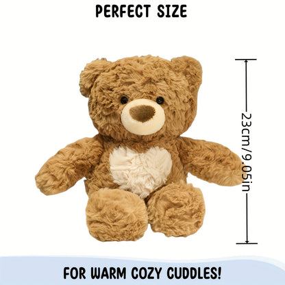 35Cm/13.78In Adorable Heart-Shaped Bear Plush Toys Kawaii Panda Stuffed Animals Ultra Soft Cuddly Gifts for Boys And Girls Birthday Celebrations Holiday Home Decoration