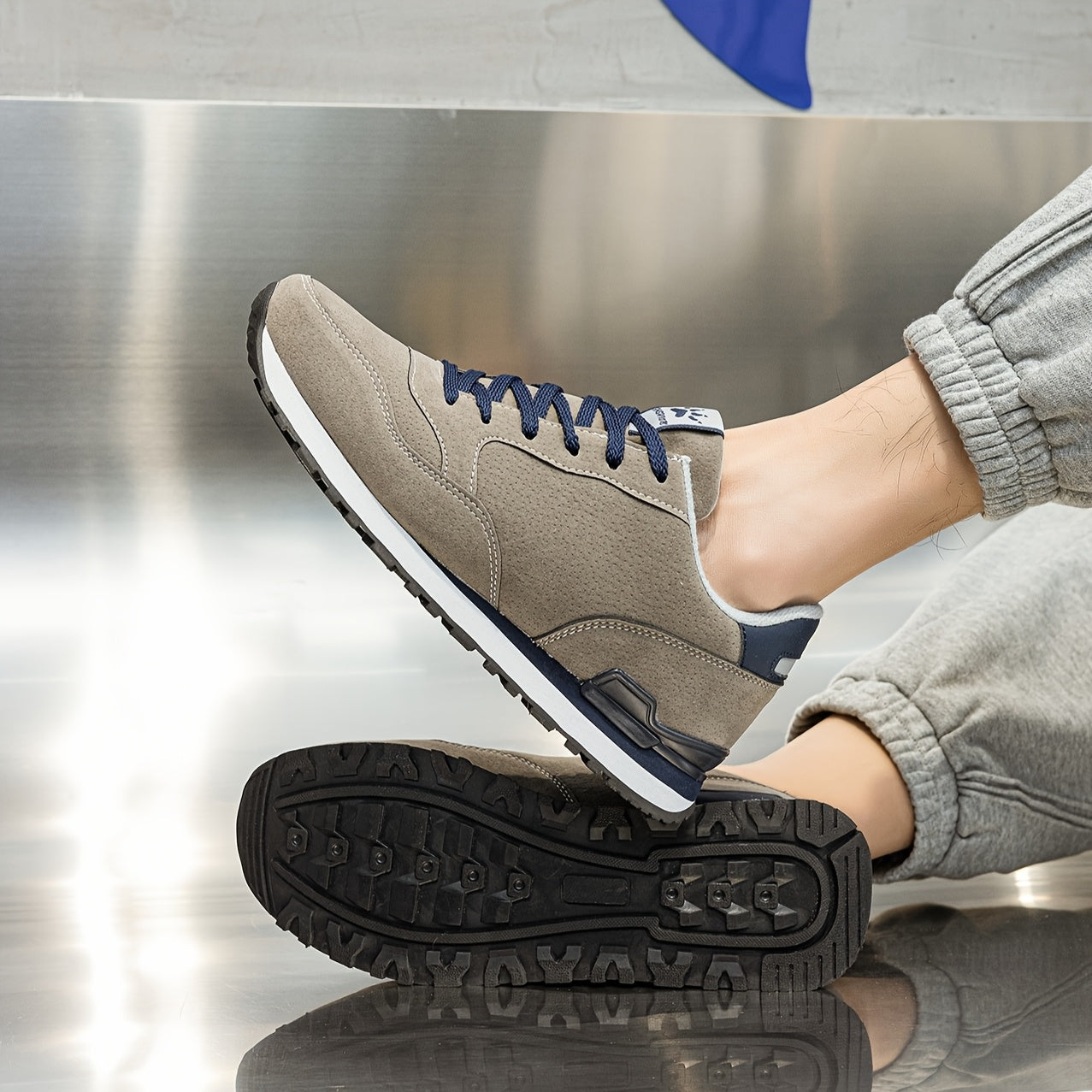 Men'S Casual Shoes, Thick-Soled Sports Shoes, Solid Color Lace-Up Low-Top Sneakers, Stylish And Minimalist Men'S Athletic Shoes, Running Shoes, Spring And Autumn Tennis Shoes - ayq