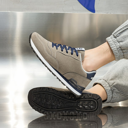 Men'S Casual Shoes, Thick-Soled Sports Shoes, Solid Color Lace-Up Low-Top Sneakers, Stylish And Minimalist Men'S Athletic Shoes, Running Shoes, Spring And Autumn Tennis Shoes - ayq