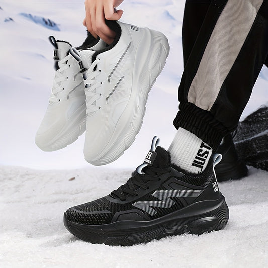 Men's/Unisex All-Weather Winter Thermal Snow Boots with Air -like Absorption, Heavy-Duty Traction Tread & Warm PU Upper - All-Terrain, Ice Walking, Casual Outdoor Shoes for Year-Round Wear (No