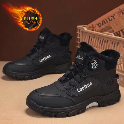 Men's Lightweight Winter Work Boots with Warm Lining & Non-Slip Sole