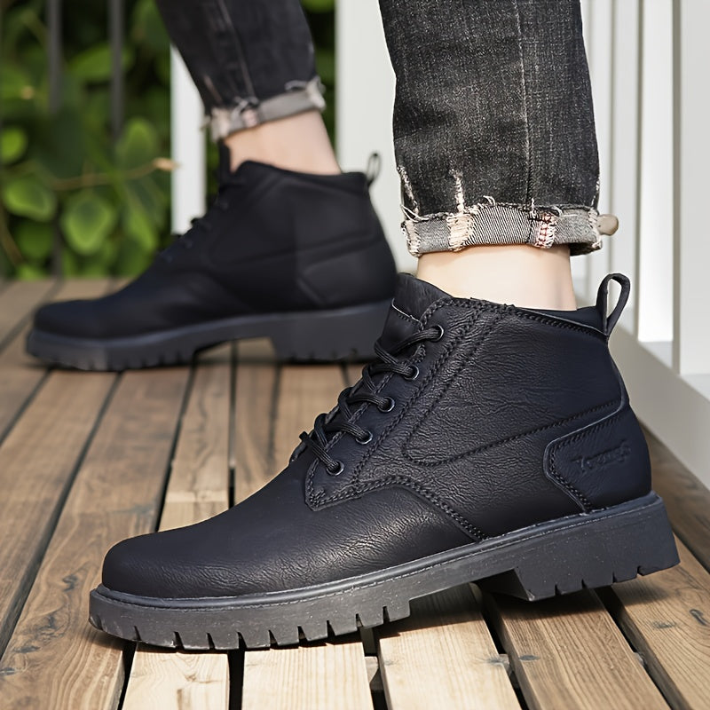 Men's High Top Oxford Shoes Soft Sole Non-Slip Boots