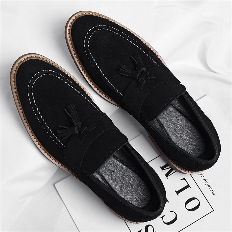 Men's Stylish PU Loafers Casual Dress Shoes for All Seasons