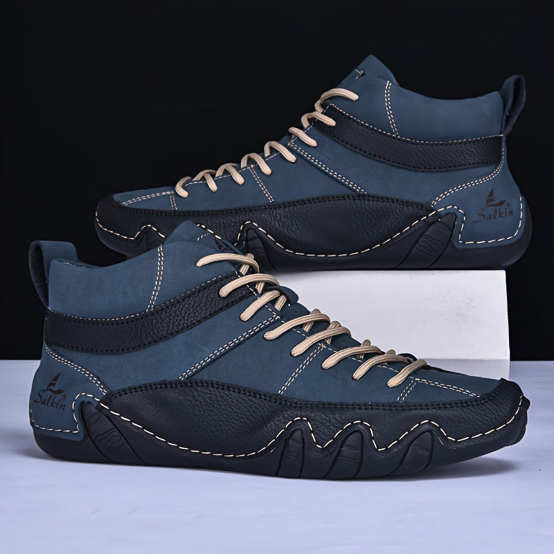 Men's Casual Ankle Boots Comfortable All-Season Walking Shoes