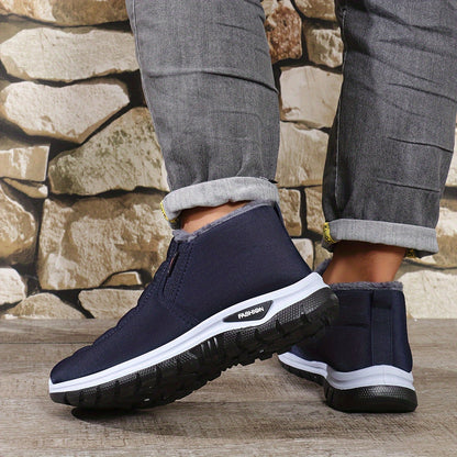 '-Lined New Winter Men's Outdoor Non-Slip Soft Comfortable Warm Lined Cold-Proof Shoes and Boots