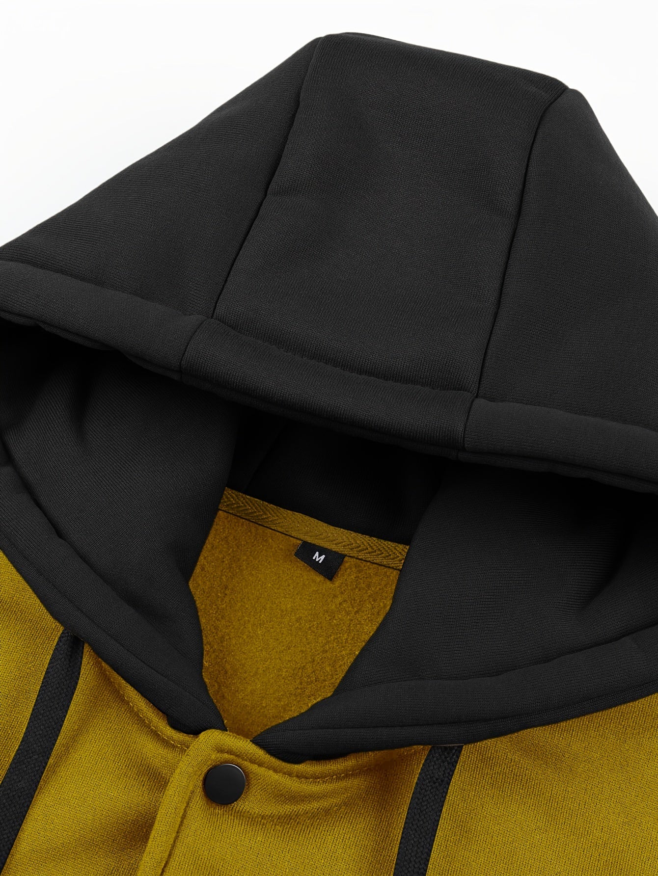 Men's 'BROOKLYN' Pattern Color Blocking Hooded Jacket, Casual Preppy Style Coat For Spring And Autumn Outdoors As Gift