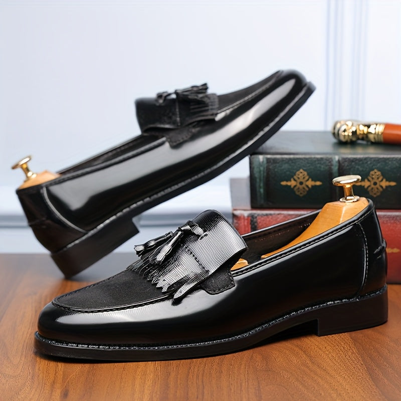 Men's Casual British-Style Pointed Toe Loafers for Spring