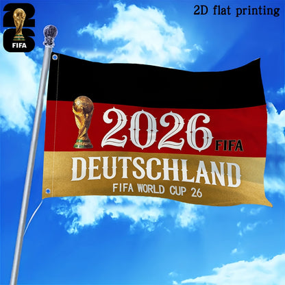 2026 FIFA World Cup Maple & Clutch Mascot Square Flag
