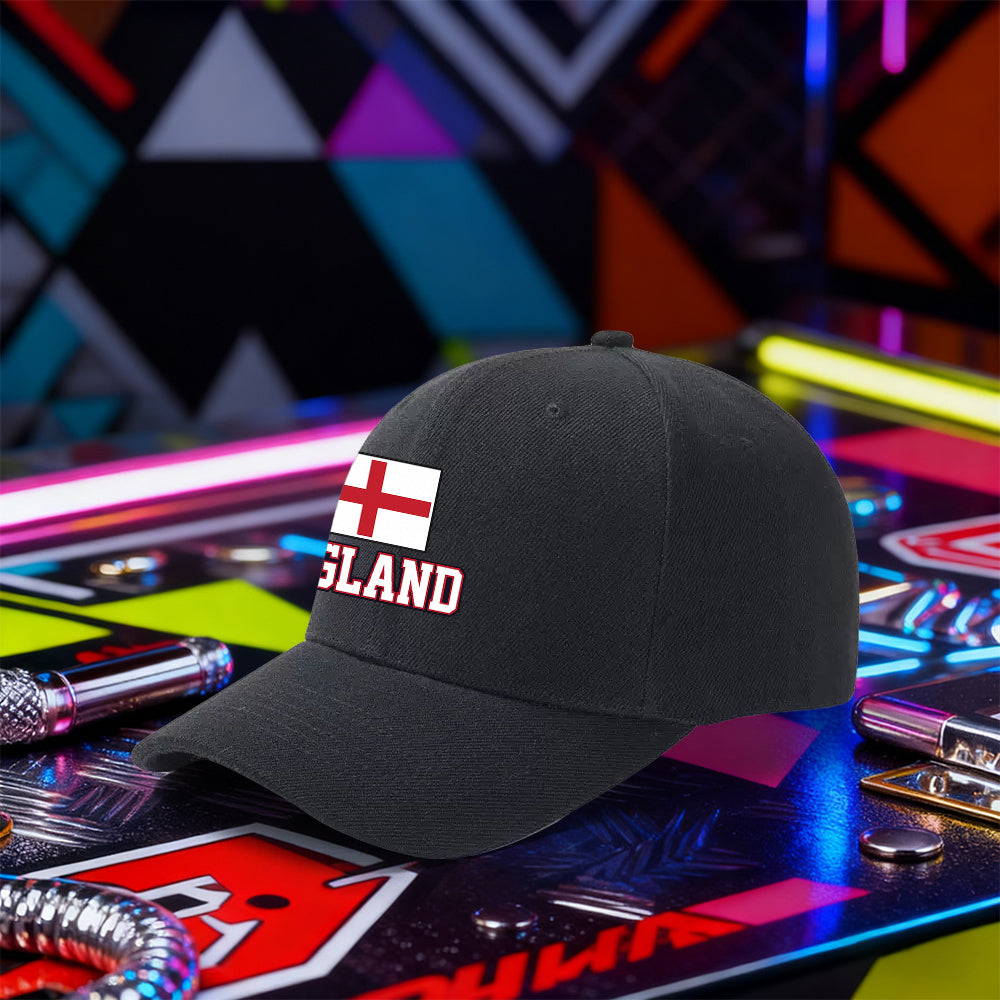 Lightweight England Flag Baseball Cap for Men & Women