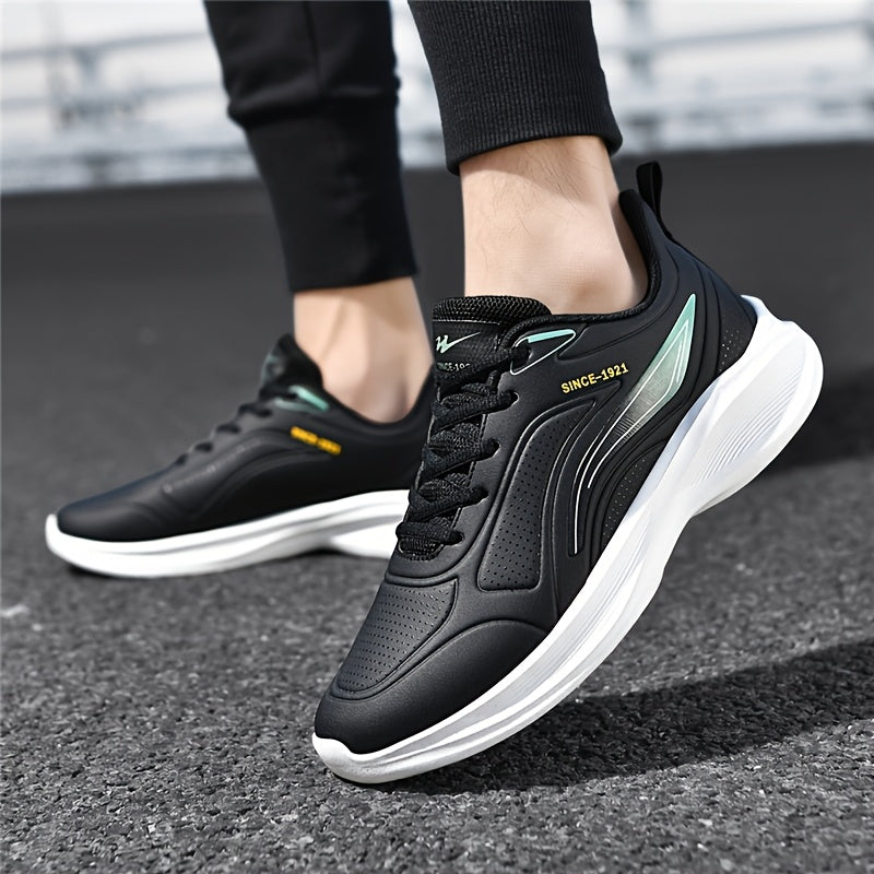 Men's Low-Top Lightweight Running Shoes with Cushioned Sole