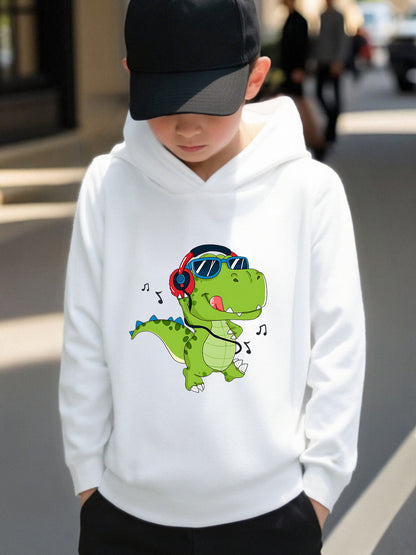 Kids Cotton Dinosaur Hoodie and Pants Set for Fall Winter