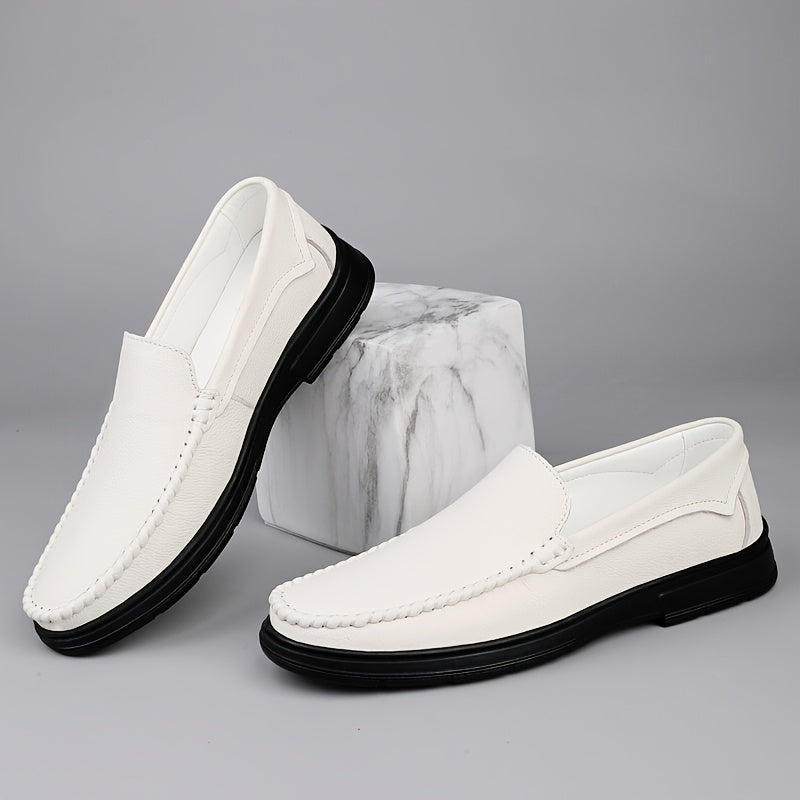 Men's Lightweight PU Loafers Slip-On Casual Dress Shoes