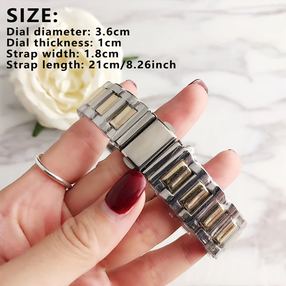 Luxury Women’s Quartz Watch Stainless Steel Elegant Bracelet
