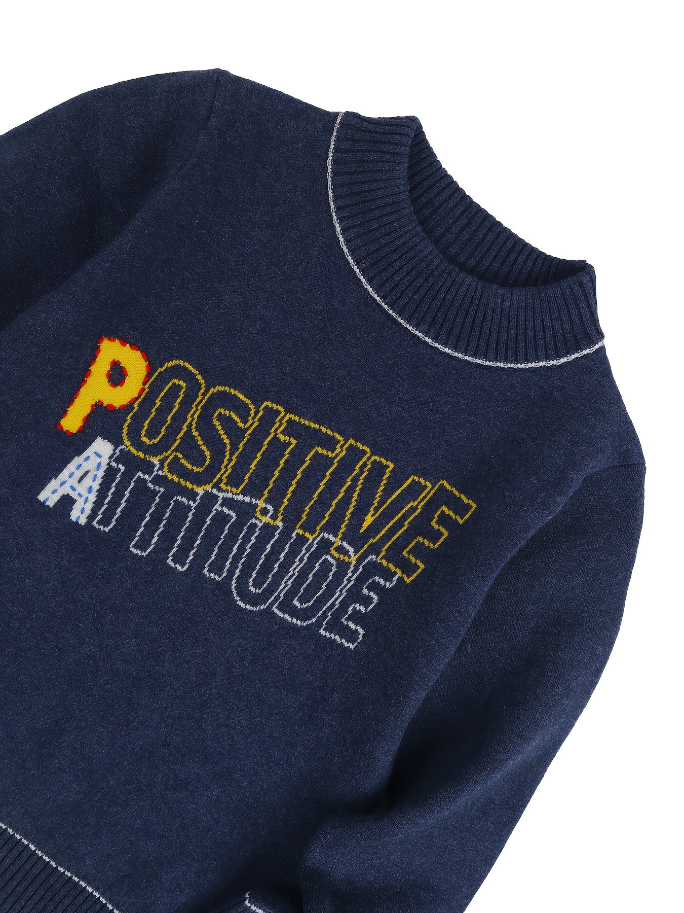 Boys' Thermal Cotton Base Layer with Letter Jacquard - Fall/Winter