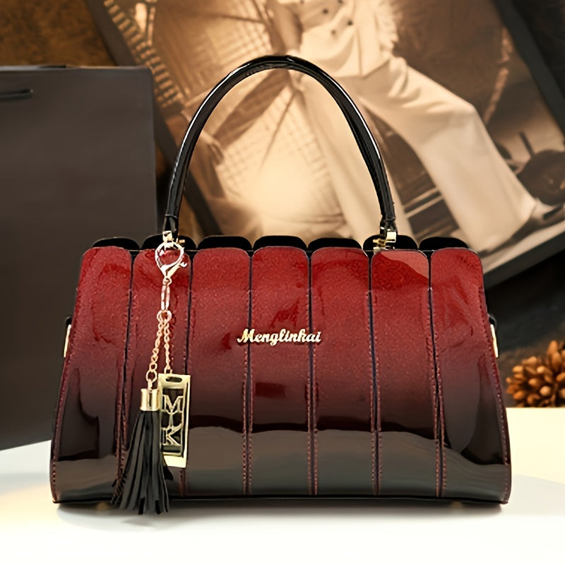 Vintage PU Leather Shoulder Bag with Removable Strap for Women