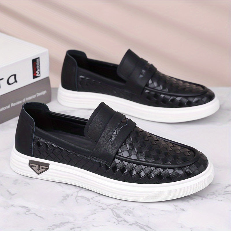 Men's Breathable Casual Loafers with Rubber Sole