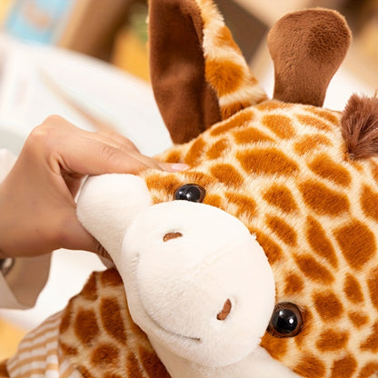 Cute Soft Cartoon Giraffe Plush Toys Stuffed Animals Fawn Doll Warm And Comfortable Home Decoration Giraffe Doll, Holiday And Birthday Gifts for Friends