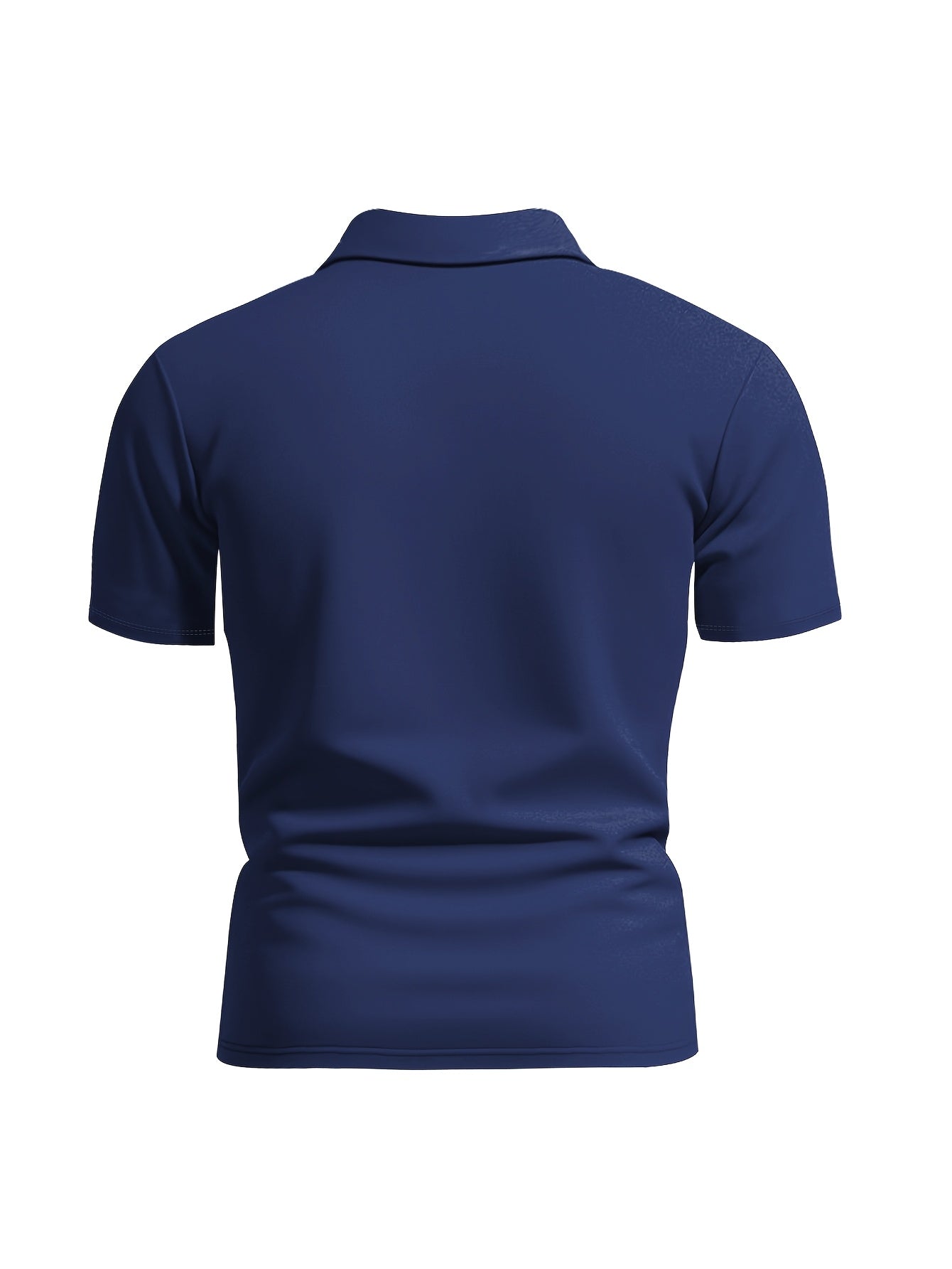 Brand New Short-Sleeve Polo with a Half Zipper, Quick-Drying And Breathable, a Stylish Casual Top - ayq