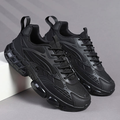Men's Retro Low-Top Sneakers /Fabric Upper & Sole Lace-Up Sneakers - Cushioned Round Toe, Solid Color Casual Shoes Suitable for, Gym, Casual Attire, - Comfortable Footwear - ayq