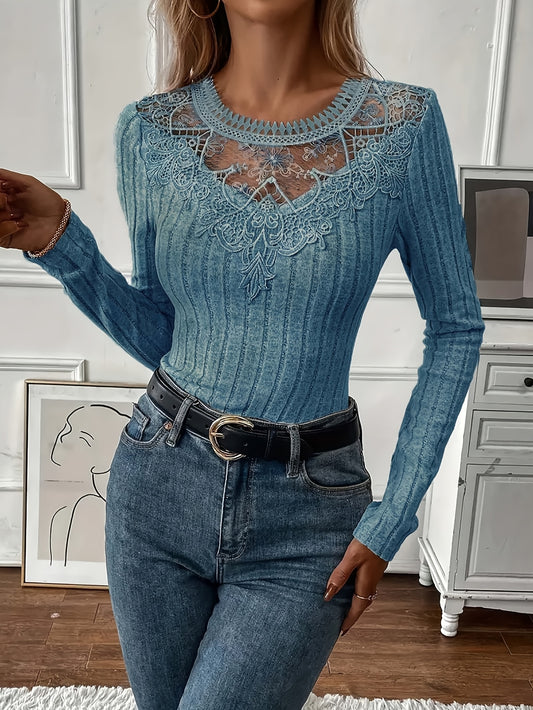 Directional Women'S French Lace Long Sleeve T-Shirt