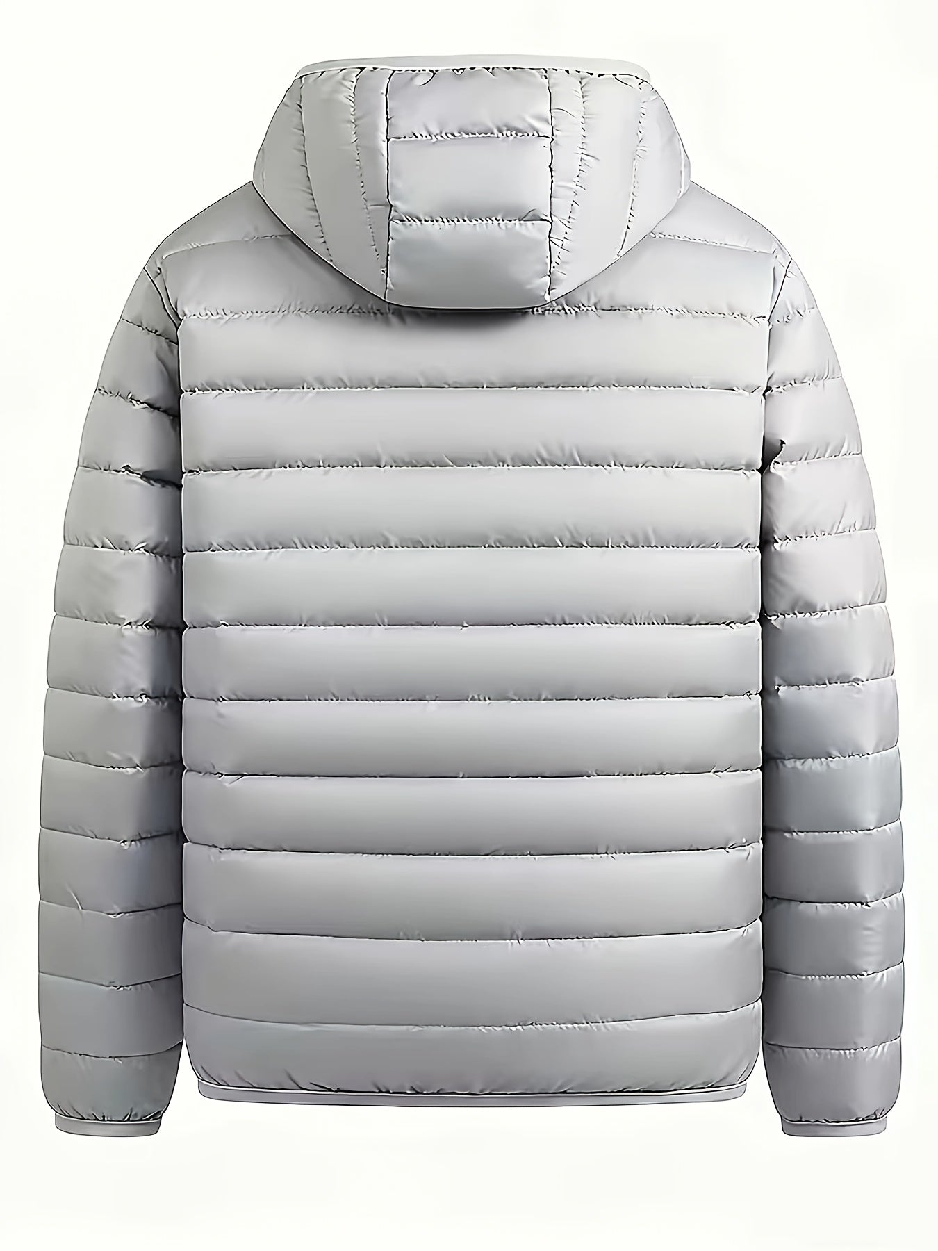 New Men'S Hooded Jacket, Thick And Warm Outerwear, Suitable for Outdoor Sports, Climbing, And Casual Wear in Winter. Features a Ribbed Design, Full Zipper Closure, And a Easy Yet Stylish Look