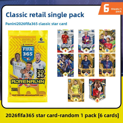 2026 Panini 365 Adrenalyn XL Card Pack - 6 Cards Collection