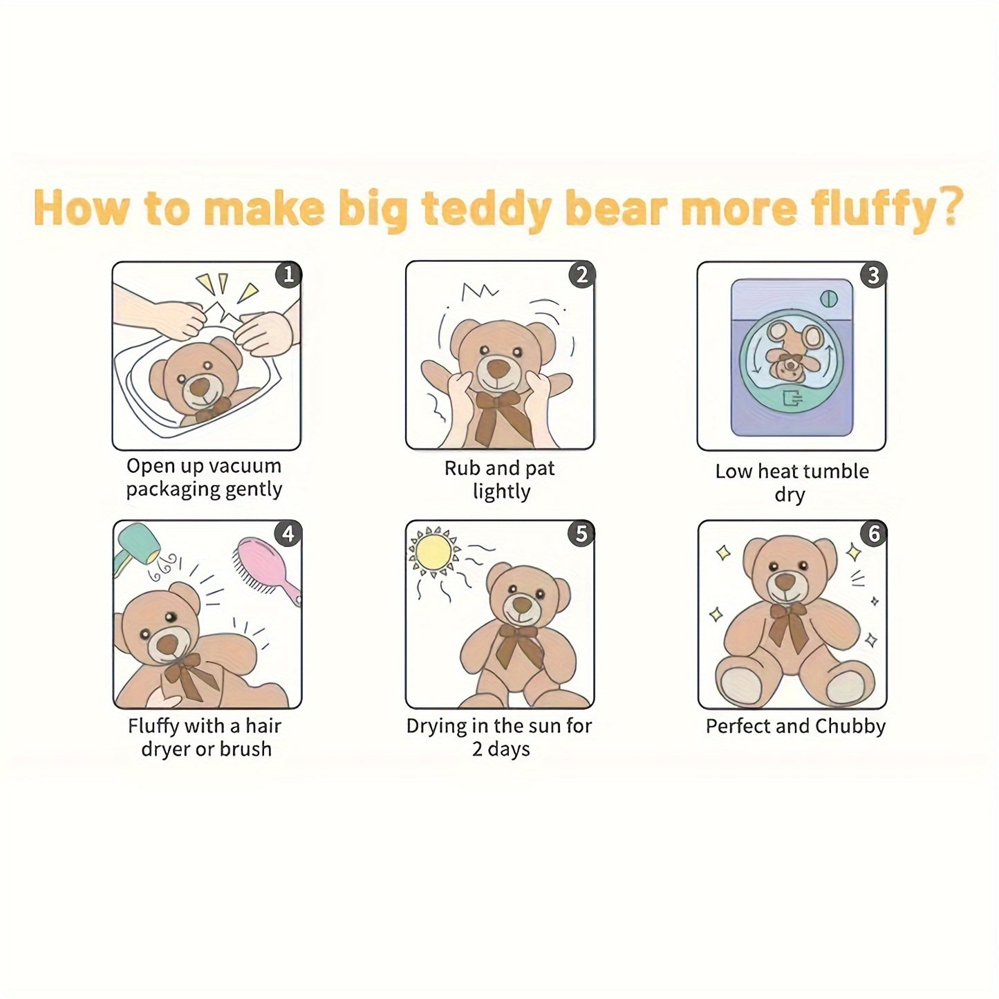 95Cm/37.4In Cartoon Plush Doll Large Bear Stuffed Toy Home Essentials Soft Plush Animals Big Bear Home Decor Party Adorable for Children Ideal Gift for Birthdays And Holidays