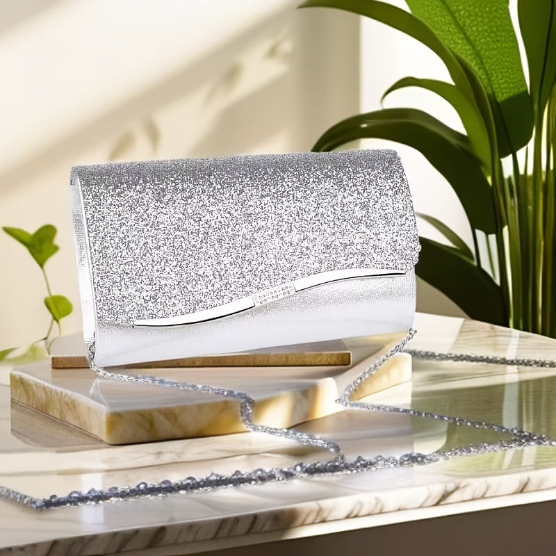 Elegant Ladies' Clutch, Sparkling Sequin Evening Purse, Bridal Party Handbag, Perfect for Balls, Parties, and Weddings - a Chic Party Accessory