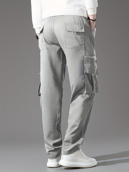 Men's Loose Fit Vintage Cargo Pants with Multiple Pockets