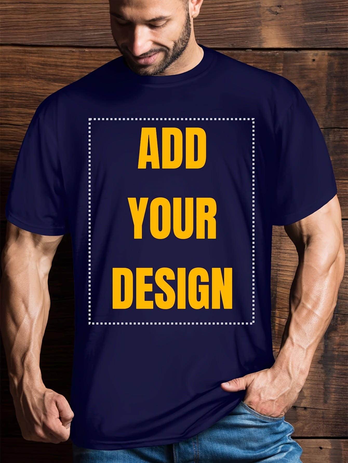 Men's Custom 3D Print T-Shirt - Quick-Dry Breathable Crew Neck