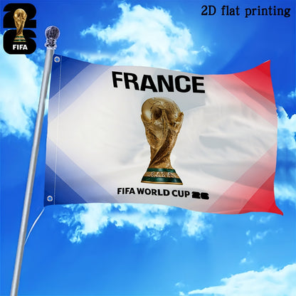 2026 FIFA World Cup Mascot Square Flag for Fans & Events