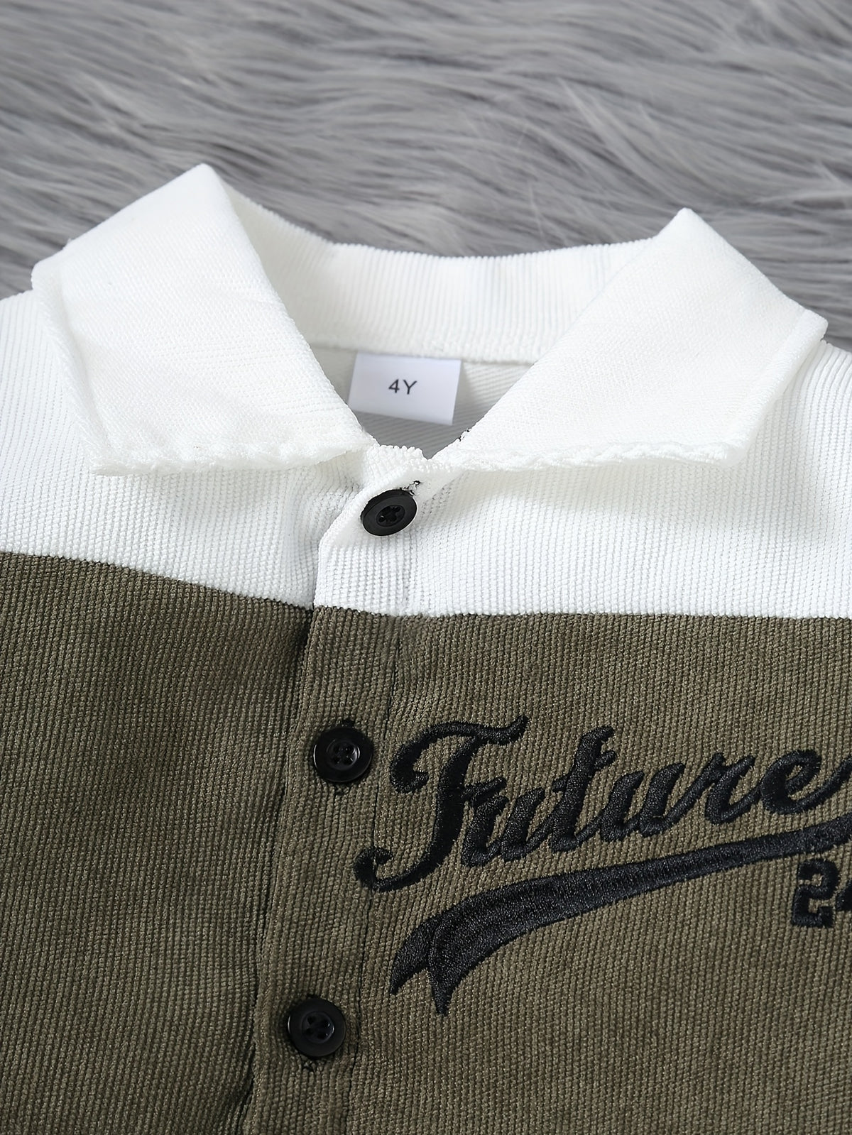 Boys' Fall-Winter Corduroy Bomber Jacket & Pants Set - ayq