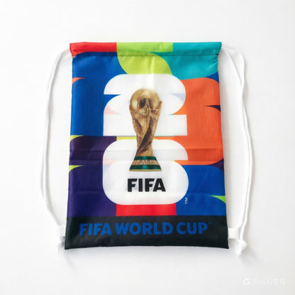 2026 FIFA World Cup Drawstring Bag - Lightweight Oxford Backpack