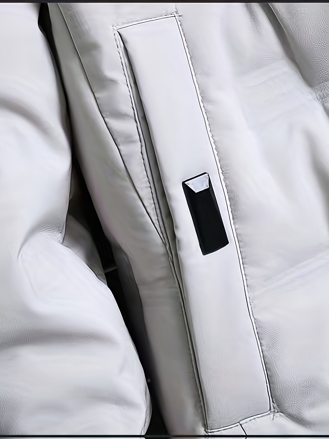 Men's Winter Windproof Jacket Thickened Insulated College Style Hooded Coat with Zipper Front, Pockets & Machine Washable - Solid Color for Hiking & Outdoor Activities