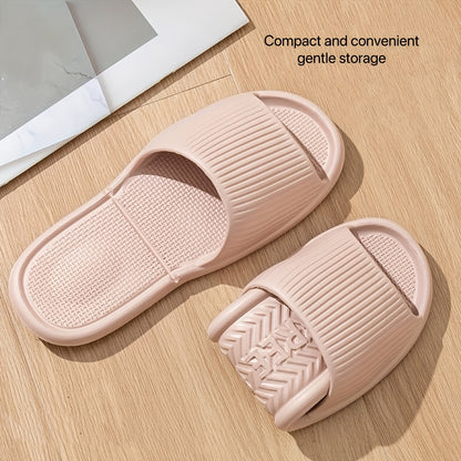 Unisex EVA Casual Summer Slippers with Non-Slip Ribbed Sole
