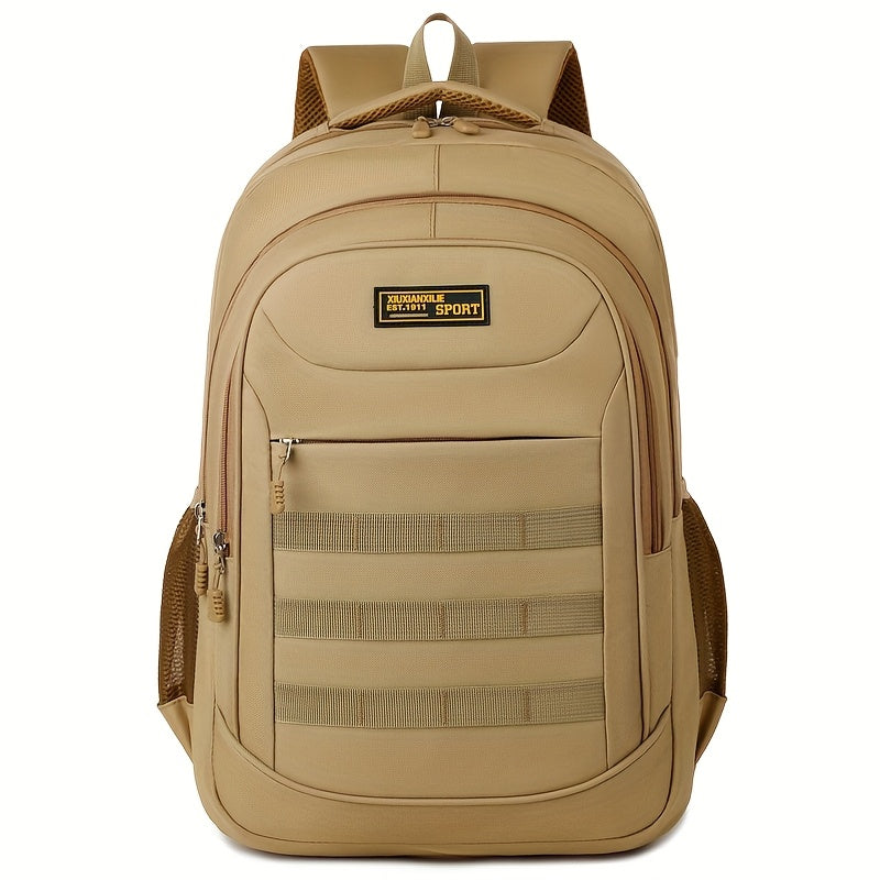 Hiking Backpack, Leisure Backpack, Large-capacity Backpack, Suitable for Both Men and Women, Height 48cm, Length 33cm, Thickness 20cm, Can Hold 17-inch Laptop, Equipped with Adjustable Shoulder Straps, Is Ideal for Daily Outd - ayq