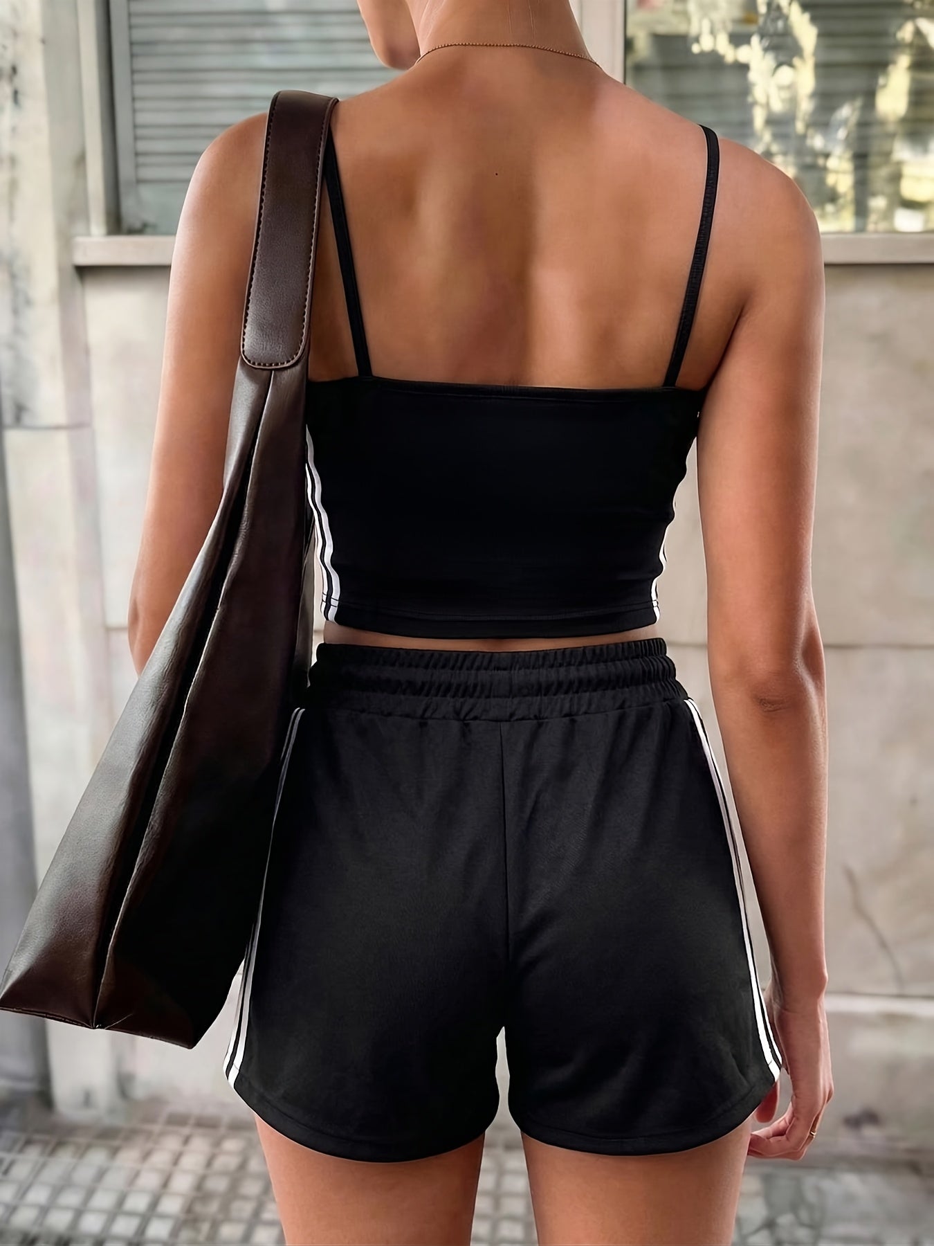 Women's Casual Two-Piece Camisole and Shorts Set for Spring/Summer