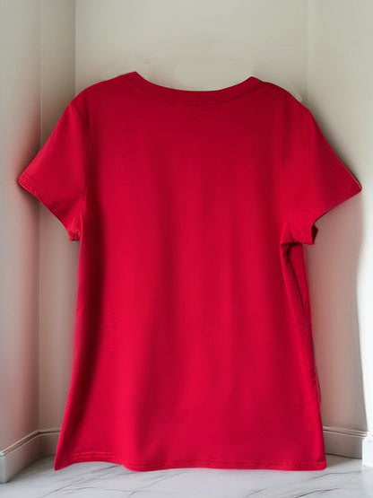 New Arrival: Paris Creative Letter Pattern Printed T-Shirt, Suitable for Women'S Casual Wear, Vacations, Short Sleeves, Round Neck, Spring And Summer, Machine Washable, New Women'S Clothing, Versatile for Outings And Sports.